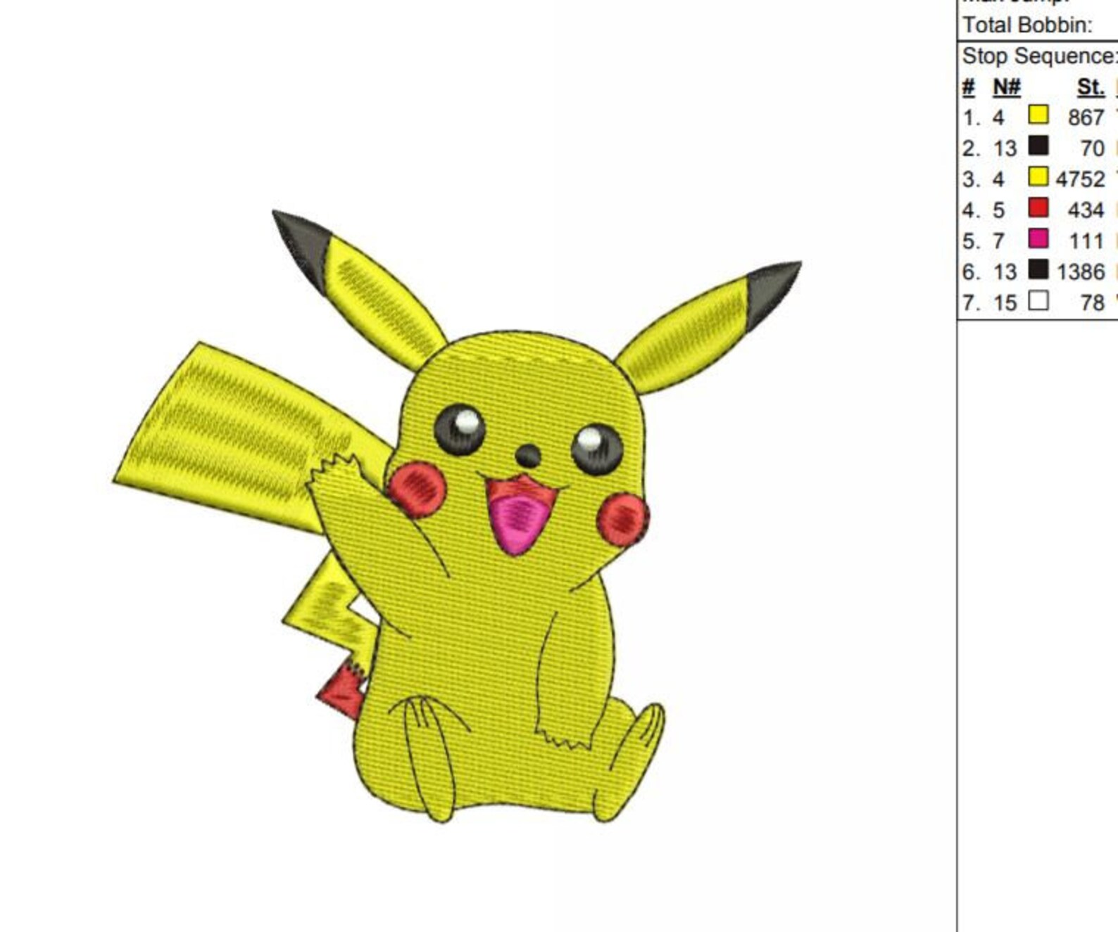 Mashine Embroidery Designs Pokemon Embroidery pattern Pokemon Etsy