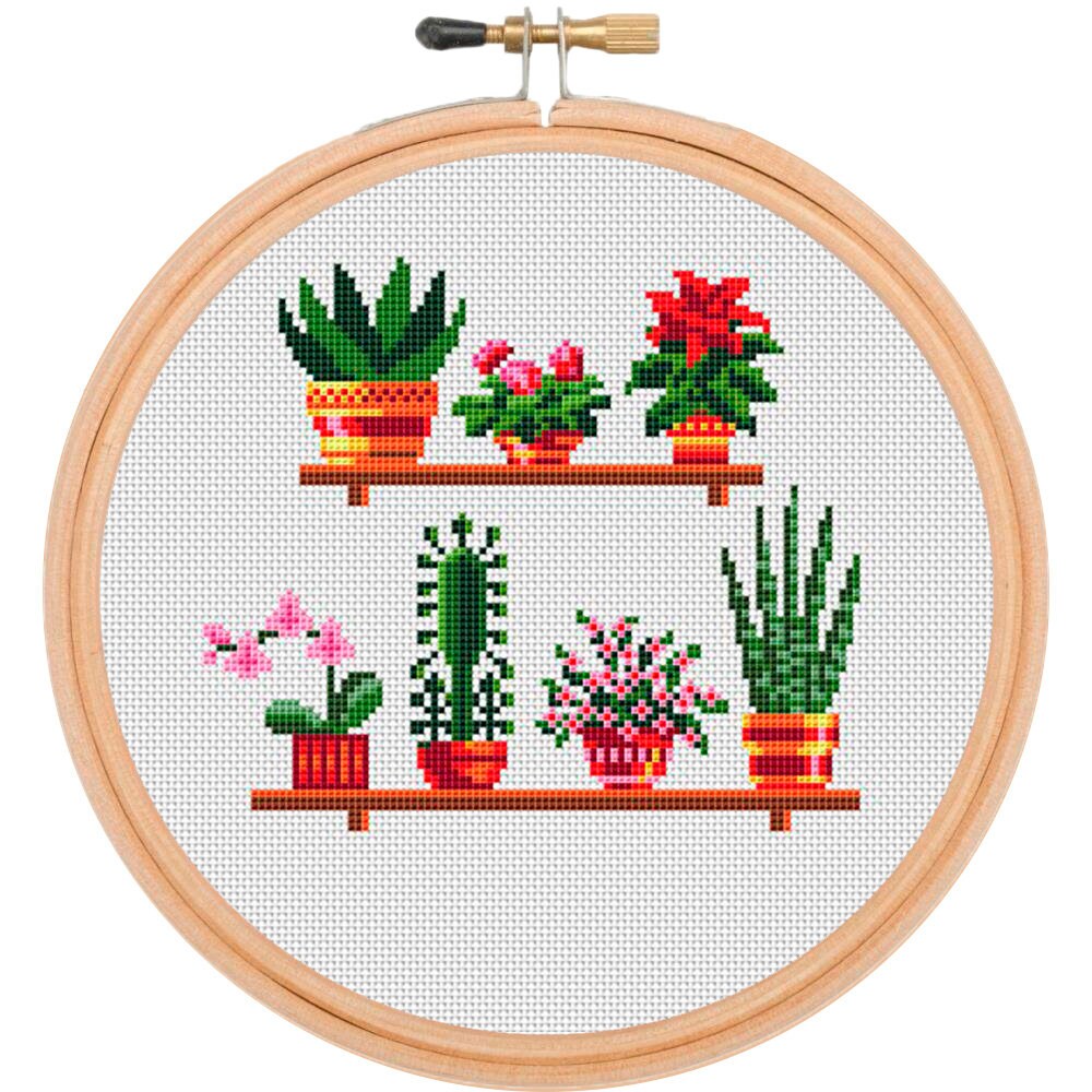 Plants Cross Stitch Pattern PDF Succulent Cross Stitch Etsy Australia