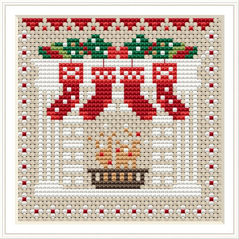 Christmas Decoration Cross Stitch Pattern Holiday Decor Cross Etsy