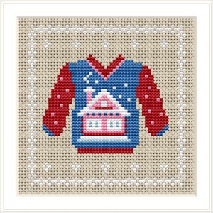 Holiday decor Cross stitch PDF pattern, Christmas Decoration Cross stitch pattern, Little needle cross stitch, Christmas ornament xstitch