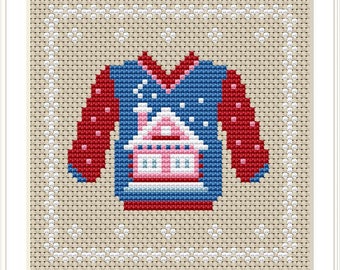 Holiday decor Cross stitch PDF pattern, Christmas Decoration Cross stitch pattern, Little needle cross stitch, Christmas ornament xstitch