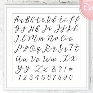 Cross stitch letters, Cross Stitch Alphabet pattern, Cross stitch font, Modern cross stitch, DIY cross stitch PDF pattern embroidery