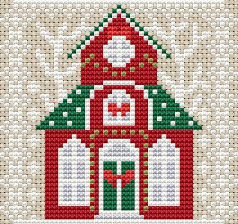 Christmas Decoration Cross Stitch Pattern Holiday Decor Cross Etsy