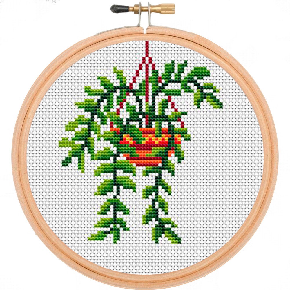 Plant Cross Stitch Pattern PDF Botanical Counted Cross Stitch Etsy Australia