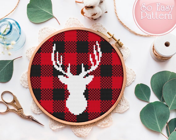 Buffalo Plaid Cross-Tassel Necklace Buffalo Plaid Cross-Tassel Necklace