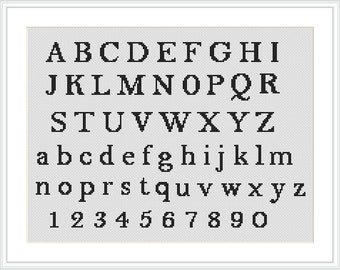 Cross Stitch Letters, Cross Stitch Alphabet Pattern, Cross