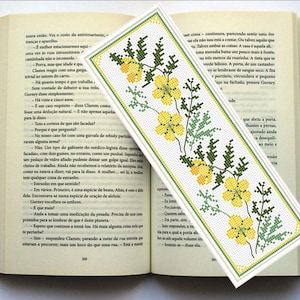 Bookmark Cross Stitch Pattern, Floral bookmarks Counted Cross Stitch, Embroidery digital PDF pattern, Handmade Gift for book lover