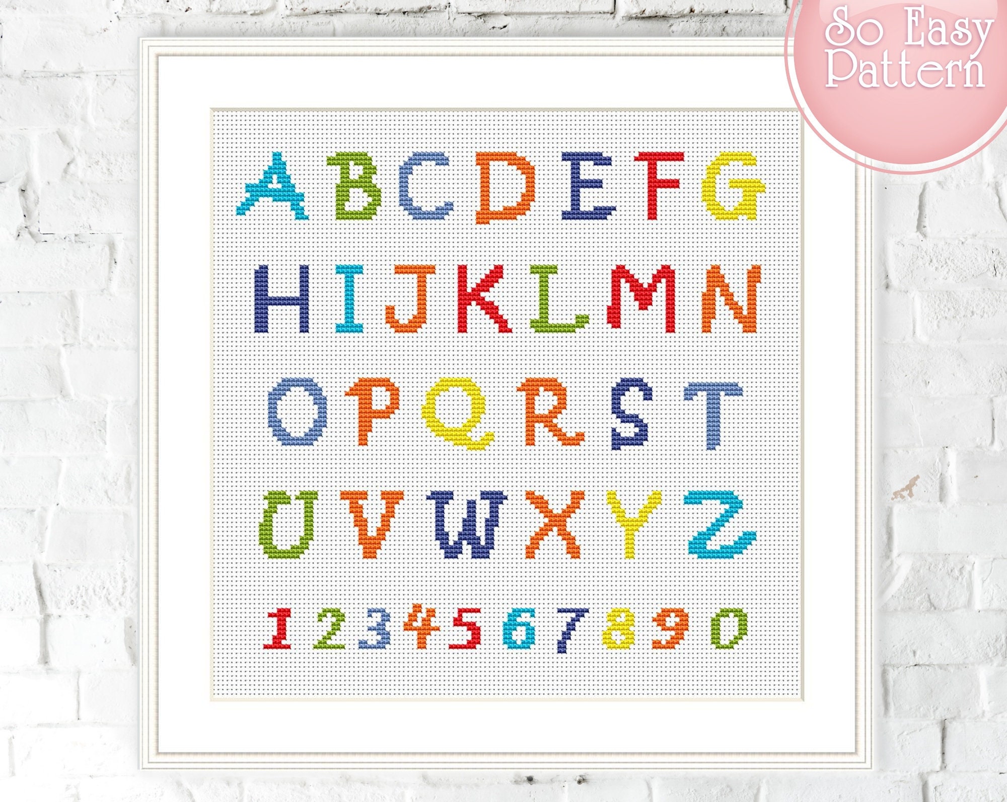 VALERIE LEJEUNE Cross Stitch Letters BIBLE Alphabet Design