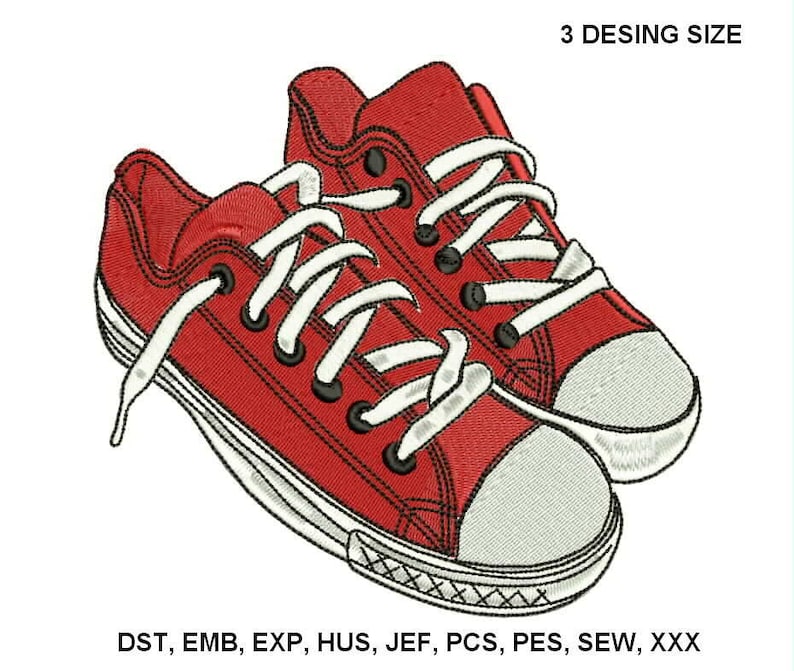 Shoes Embroidery Design Machine Embroidery Shoes Designs for Etsy