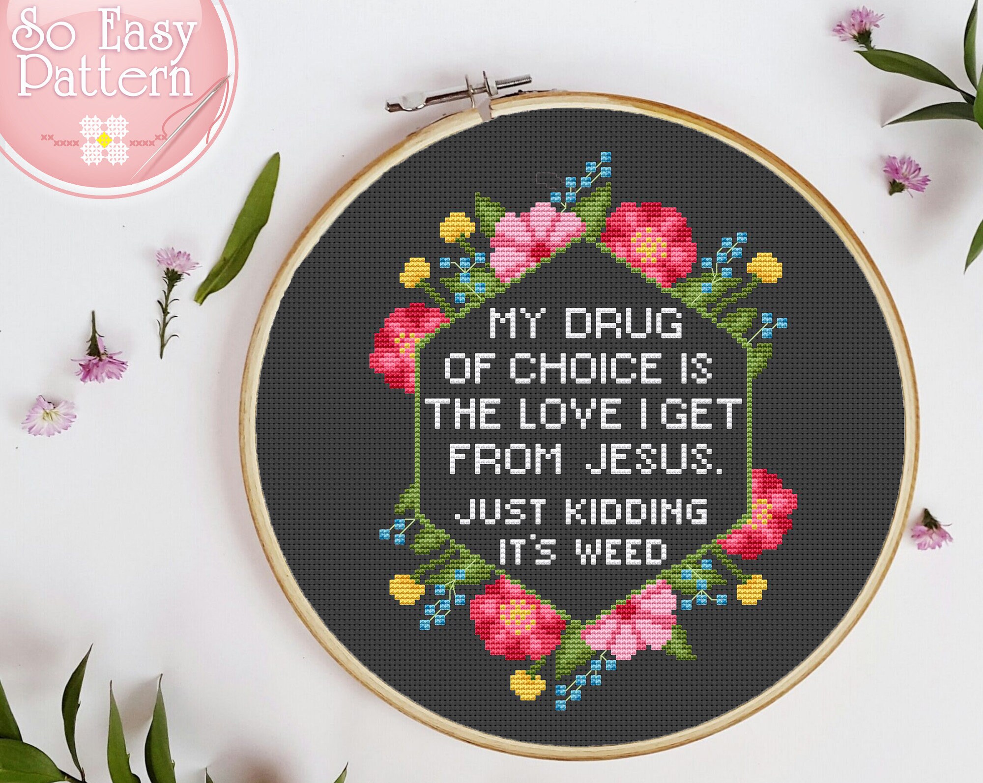 Kits & How To Funny counted cross stitch pattern quote cross stitch ...