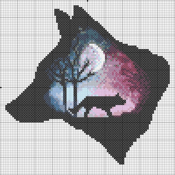 Wolf Cross Stitch Charts