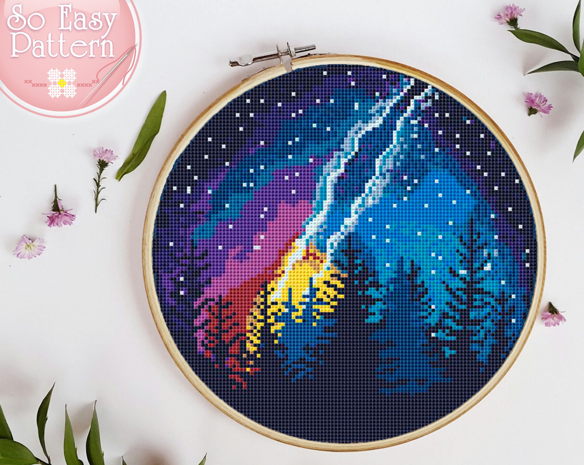 Harbor Evening DIY Chart Counted Cross Stitch Patterns Needlework embroidery Harbor Evening DIY Chart Counted Cross Stitch Patterns Needlework embroidery