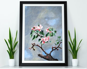 Print of Acrylic Painting "Heade's Apple Blossoms"