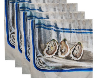 Oysters in Duxbury napkin set