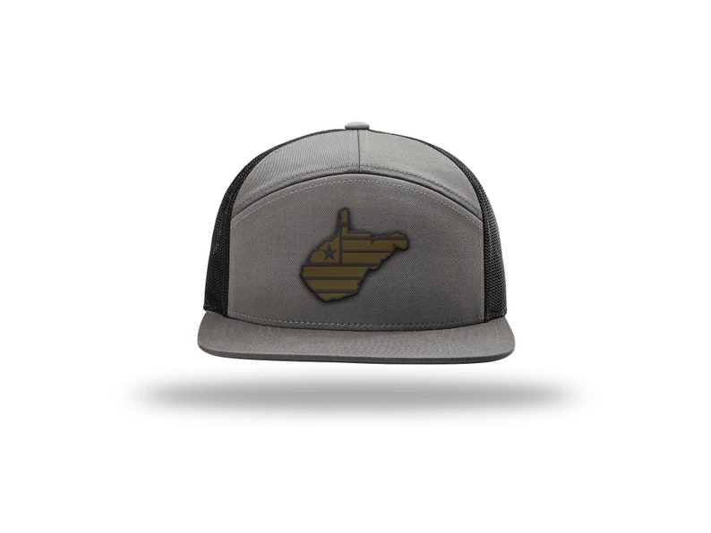 West Virginia Charcoal Flag Cap 