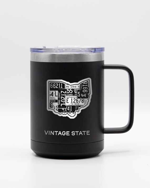 Personalized Laser Engraved Stainless Steel Coffee Mug 15 oz