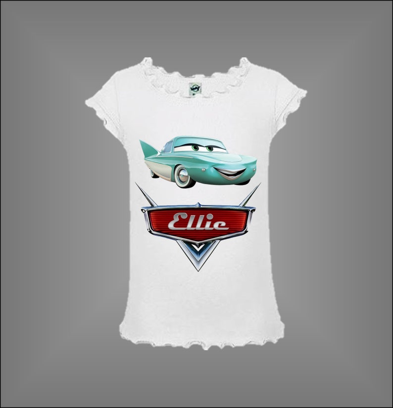 Disney Cars Birthday Shirt Customized with any name and age