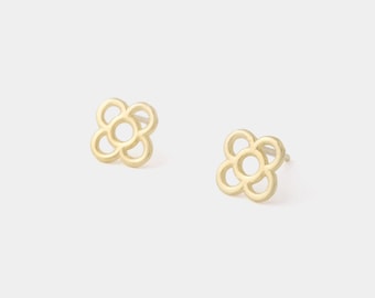 Barcelona Flower 9k gold earrings