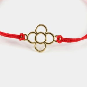 Medium Barcelona flower bracelet, 18k gold plated sterling silver