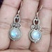 Moonstone Earrings 925 Silver Earring Inspirational Earring image 0