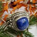 Lapis Lazuli Ring Sterling Silver Ring Statement Ring Boho image 0