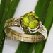 Peridot Ring August Birthstone Sterling Silver Designer Ring image 0