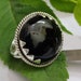 Black Onyx Ring Onyx Sterling Silver Ring Friendship Ring Boho image 0