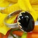 Black Onyx Ring 925 Silver Vintage Ring One Of Kind Ring Onyx image 0