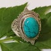 Turquoise Ring Sterling Silver Ring Ultimate Ring Exclusive image 0