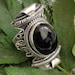 Black Onyx Ring Onyx Sterling Silver Ring Friendship Ring Boho image 0