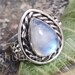 Rainbow Moonstone Ring Sterling Silver Ring June Birthstone image 0