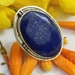 Lapis Lazuli Ring Sterling Silver Ring Statement Ring Boho image 0