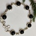 Genuine Black Onyx Bracelet 925 Silver Friendship Bracelet image 0