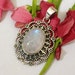 Moonstone Pendant Sterling Silver Pendant Healing Crystal image 0