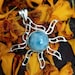 Larimar Pendant Sterling Silver Pendant Star Shape Pendant image 0