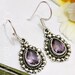 Amethyst Earrings February Birthstone Sterling Silver Earring image 0