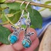 Turquoise Earring Sterling Silver Earring December Birthstone image 0