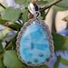 Larimar Pendant Sterling Silver Boho Pendant March image 0