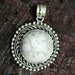 White Howlite Pendant 925 Silver One Of Kind Pendant Statement image 0