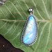 Rainbow Moonstone Pendant June Birthstone 925 Sterling Silver image 0