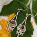 Natural Garnet Earrings Statement Earring Dangle Drop Earring image 0