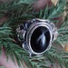 Black Onyx Ring Sterling Silver Ring Personalized Boho Ring image 0