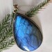 Labradorite Pendant Sterling Silver Pendant Statement Pendant image 0