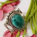 Boho Turquoise Ring 925 Sterling Silver Stylish Ring image 0