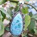 Dominican Larimar Pendant Sterling Silver Natural Larimar image 0