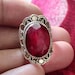 Ruby Ring Sterling Silver Dainty Ring July Birthstone Propose image 0