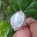 Rainbow Moonstone Ring Sterling Silver Healing Crystal Yoga image 0