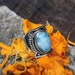 Larimar Ring Sterling Silver Wide Band Ring Dominican Larimar image 0