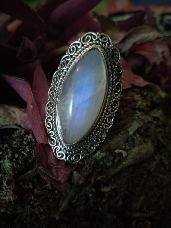 Boho love moonstone best sale ring
