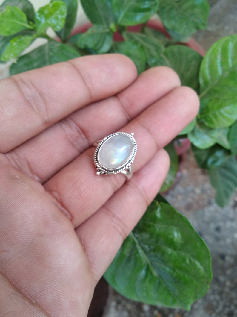 • GRAVITATIONAL • turquoise, rainbow moonstone + silver ring
